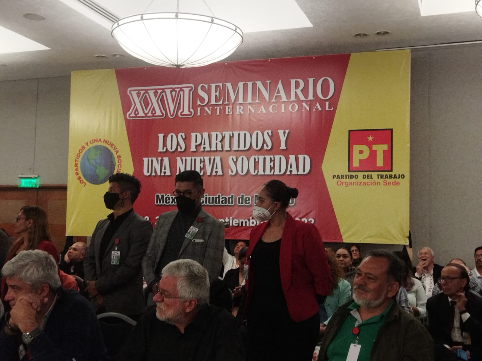 Saludo a la Libertad de las y los  Presxs Politicxs en Chile y el Wallmapu de las organizaciones políticas presentes en el Seminario Internacional en Mexico organizado por el Partido del Trabajo